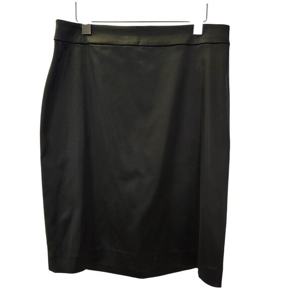 Tadashi Shoji Satin Pencil Skirt Size 14 - Picture 1 of 4